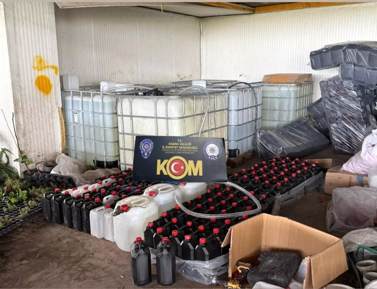 adanada kacak alkol operasyonu 16 ton etil alkol ele gecirildi 4ZbKWhjR