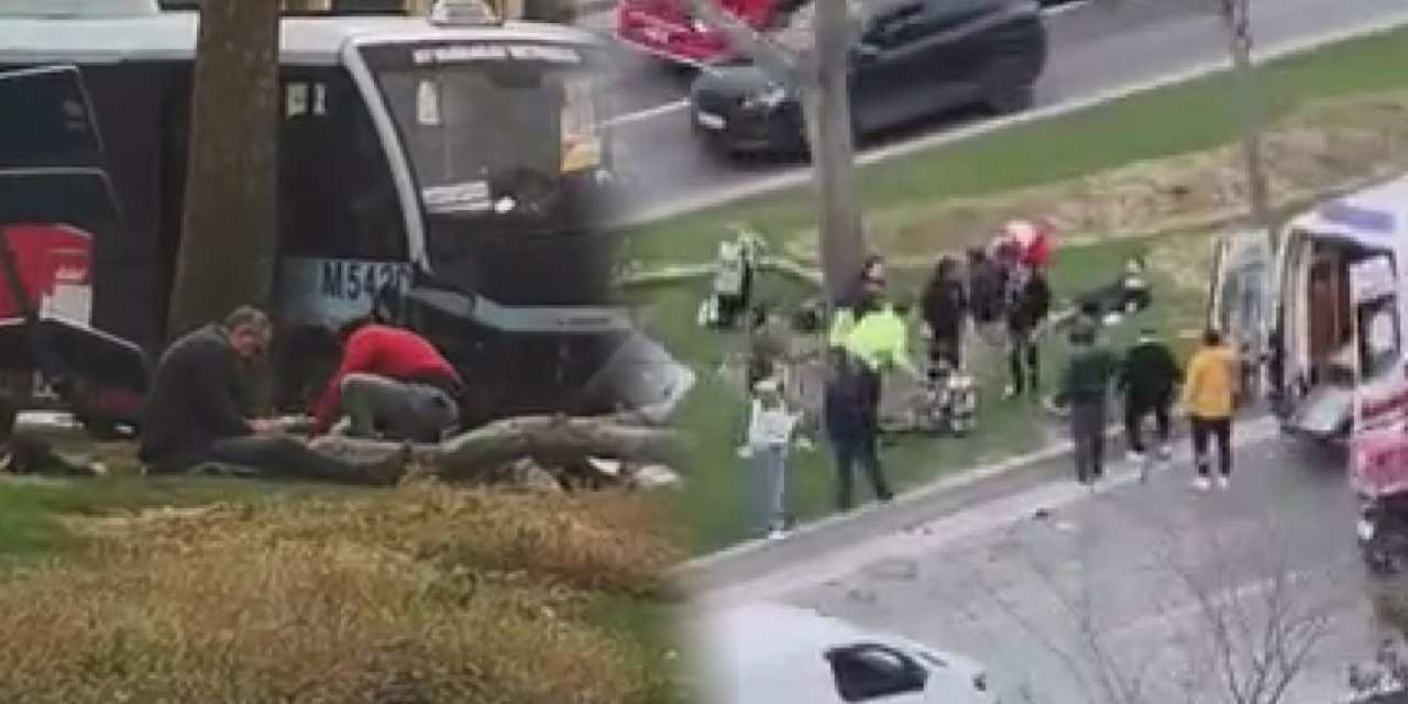 Beyoğlu’nda Dolmuş Kazası: Bariyerlere Çarpan Araçta Yaralılar Var