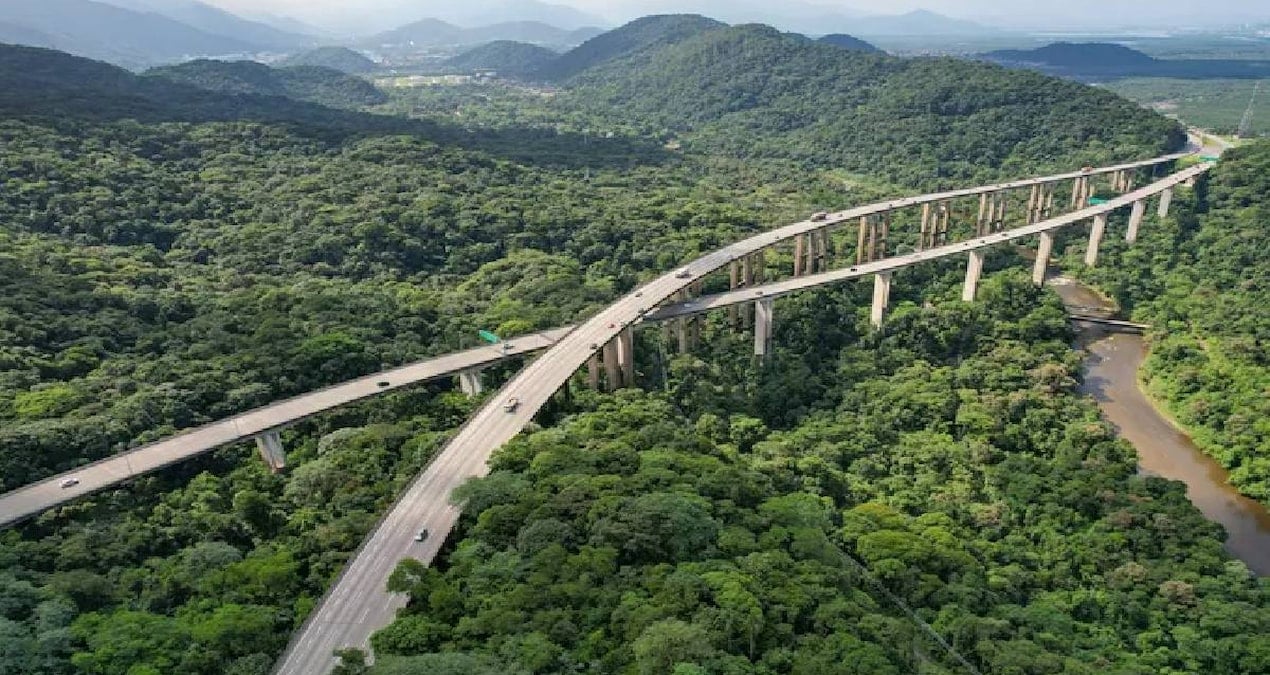 Yerden 70 Metre Yükseklikte Asılı Dev Viyadük: Rodovia dos Imigrantes